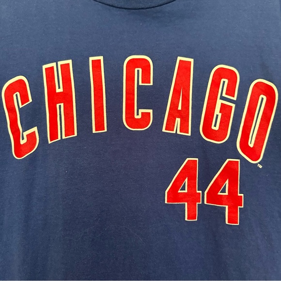 MLB Chicago Cubs Anthony Rizzo #44 Graphic T-Shirt Tee Size Large L - Picture 2 of 7